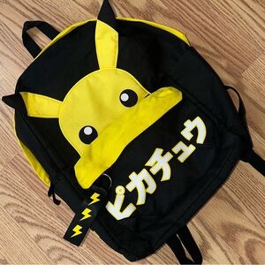 Bioworld Pokemon Pikachu Japanese Katakana Kids Backpack